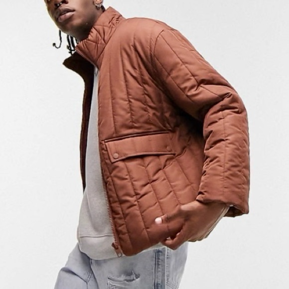 TᴏᴘMᴀɴ Vᴇʀᴛɪᴄᴀʟ Pᴜꜰꜰᴇʀ Jᴀᴄᴋᴇᴛ ɪɴ Cᴏᴘᴘᴇʀ Bʀᴏᴡɴ - Picture 5 of 15